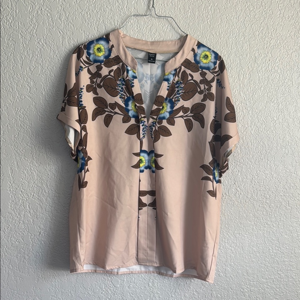 Floral Beige Top